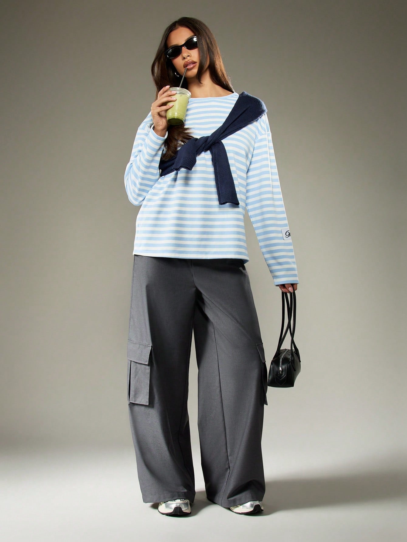 Yoinko - Blau Gestreiftes Longsleeve