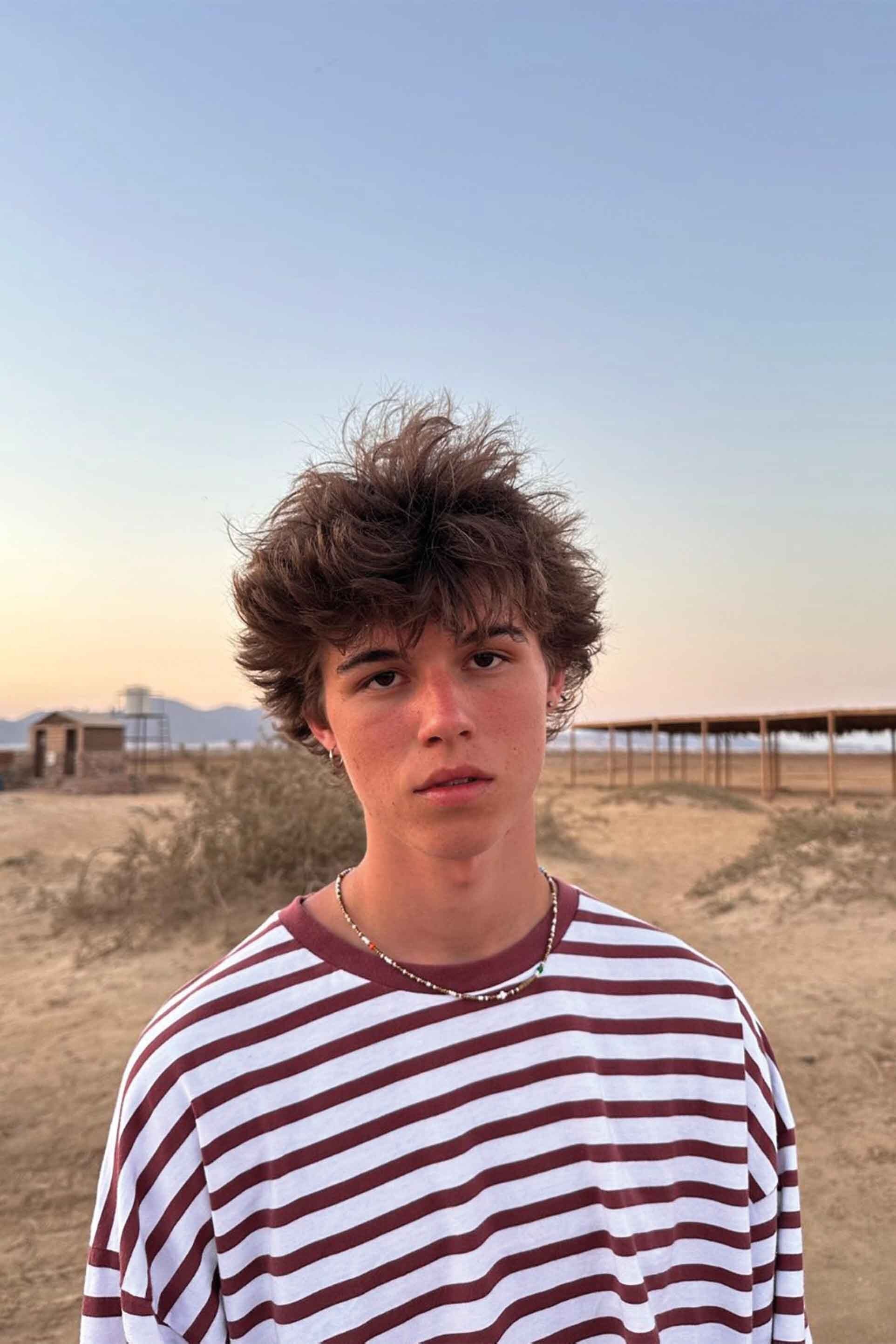 Yoinko-Gestreiftes Langarm Shirt