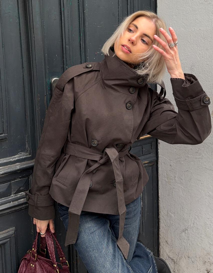 Yoinko - Brauner Trenchcoat