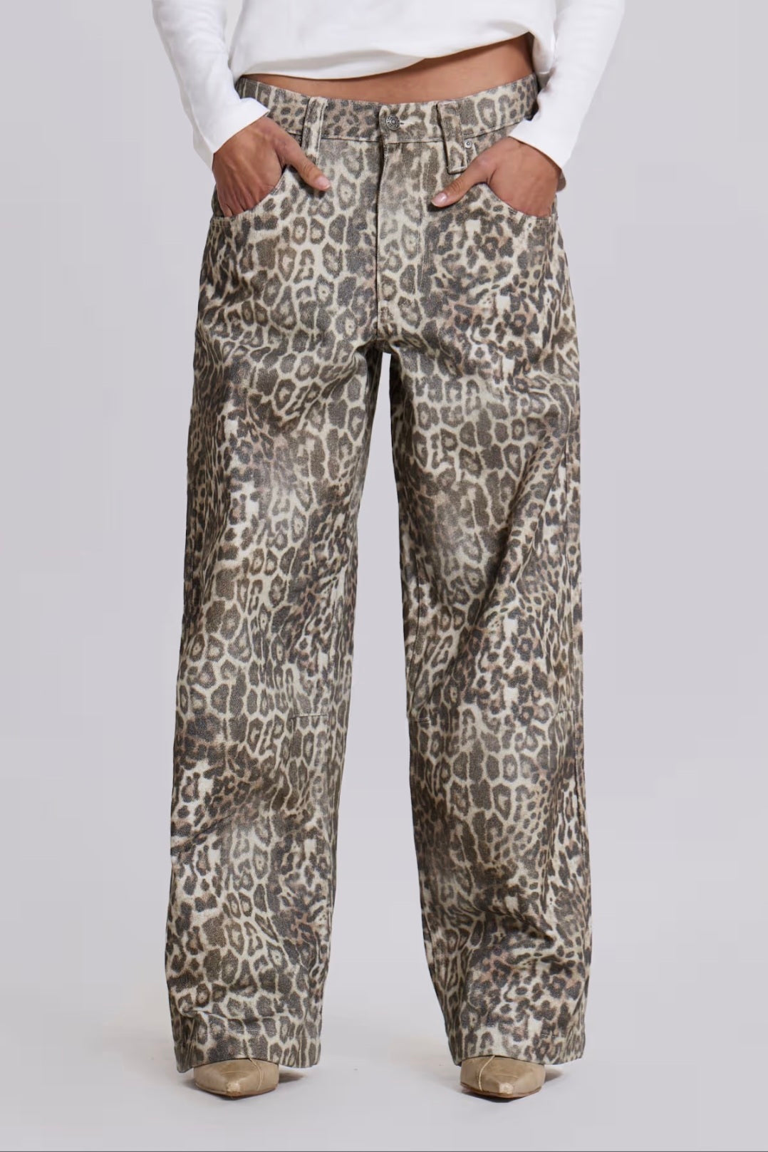 Yoinko - Leopard Fade Colossus Jeans