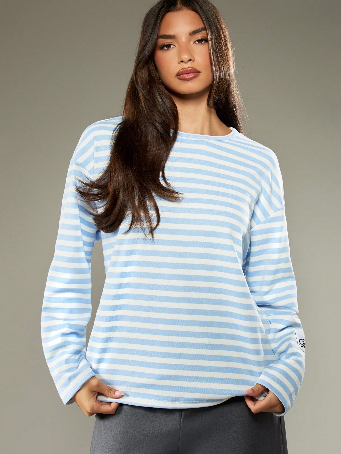 Yoinko - Blau Gestreiftes Longsleeve