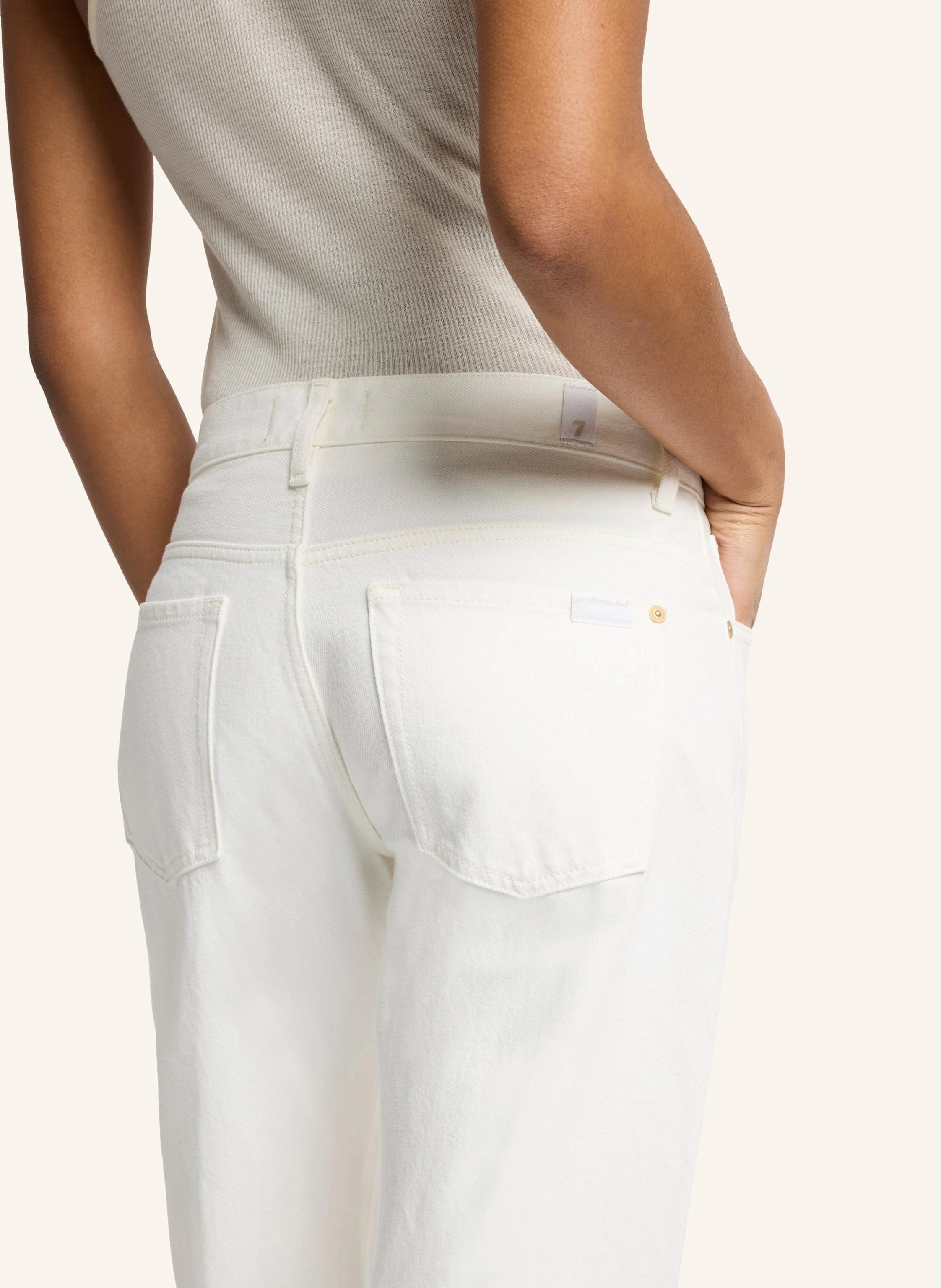 Yoinko-Weiße Baggy Jeans