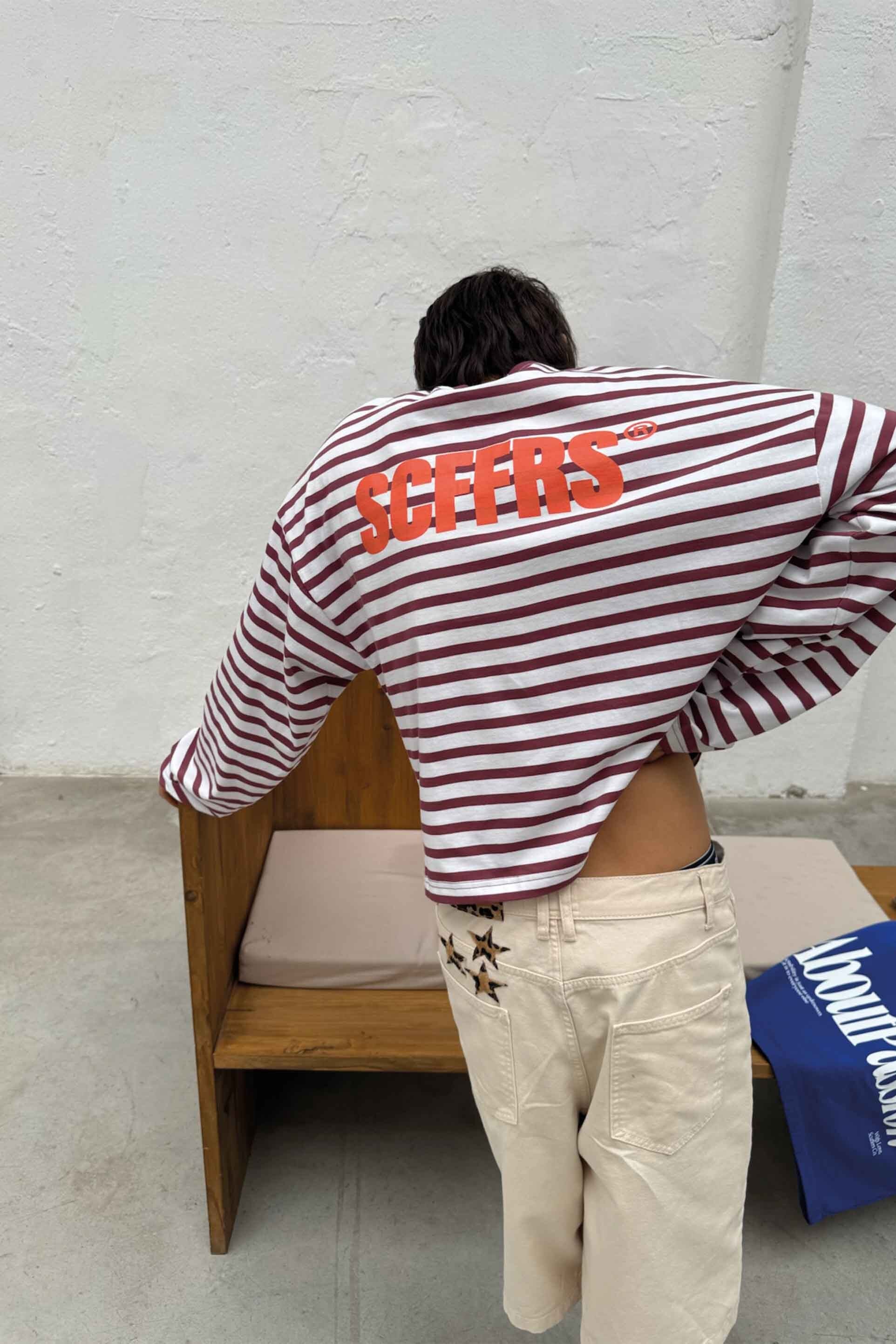 Yoinko-Gestreiftes Langarm Shirt