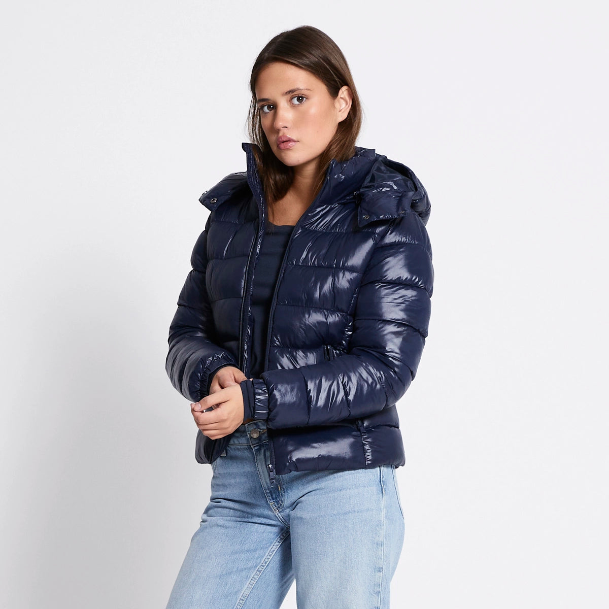 Yoinko - Blaue Puffer Jacke