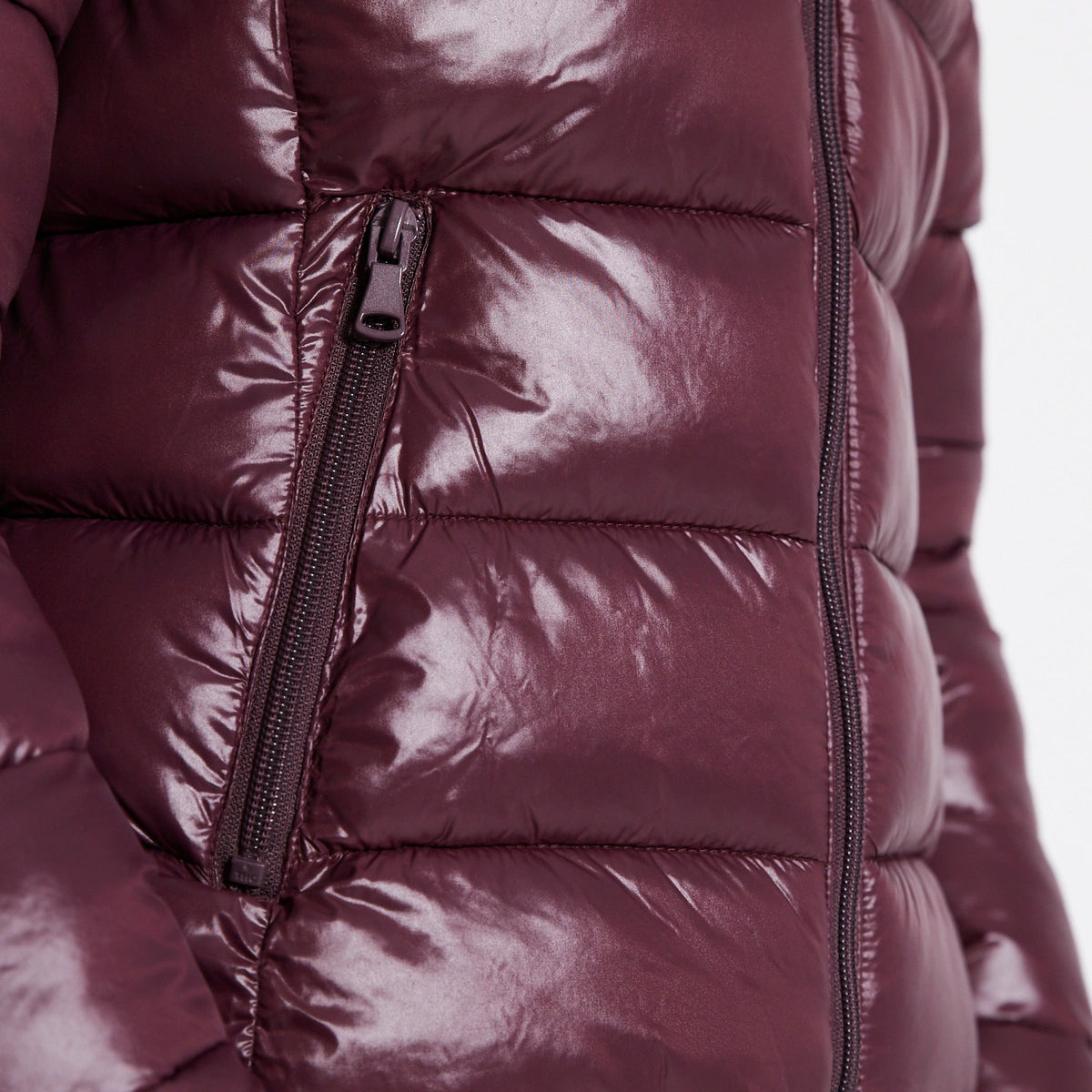 Yoinko - Weinrote Puffer Jacke