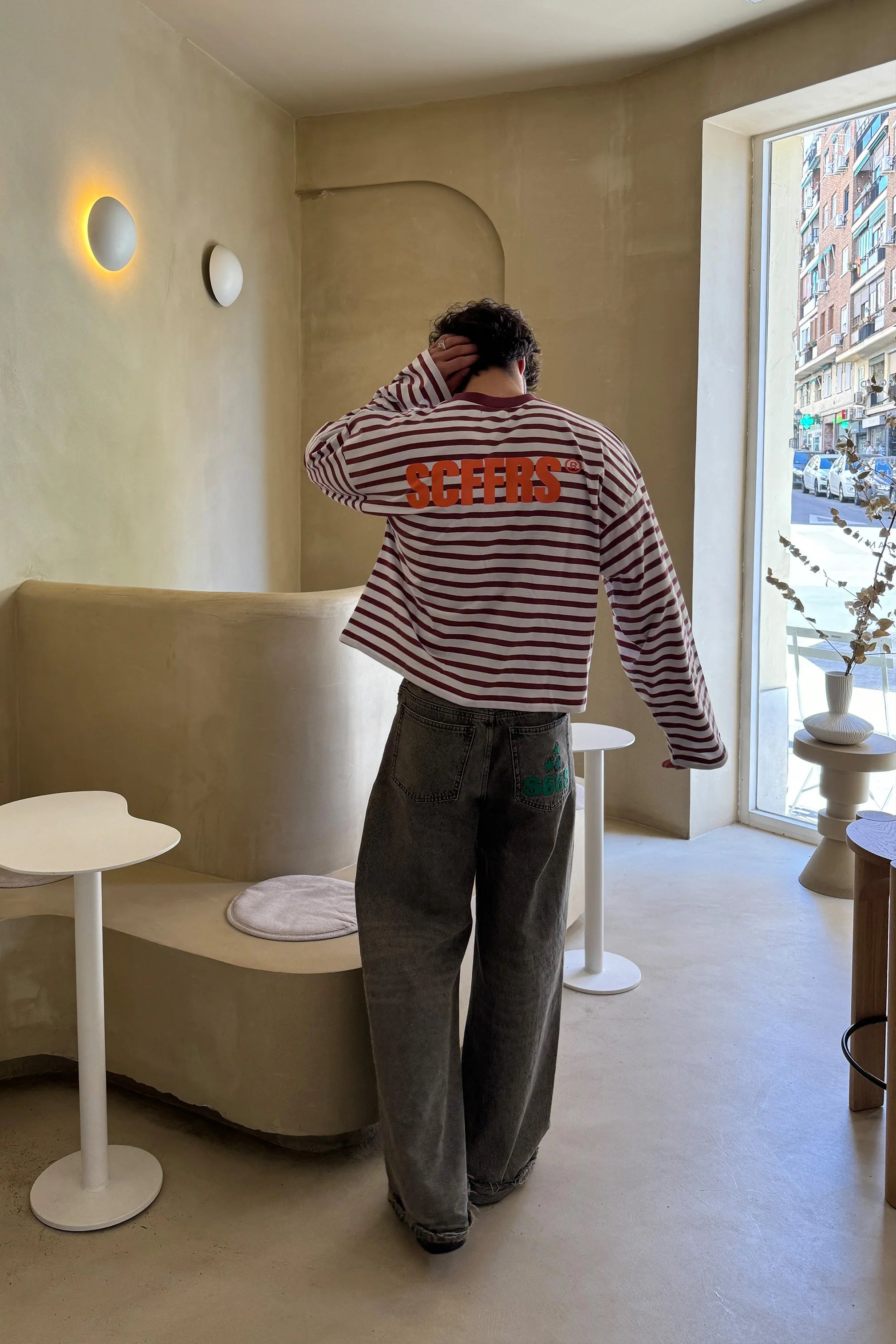 Yoinko-Gestreiftes Langarm Shirt