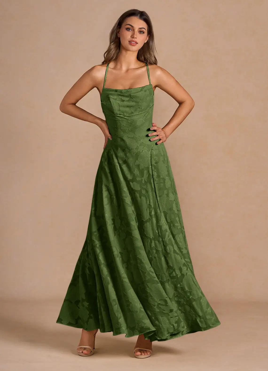 Yoinko - Kleid Irelia Olivgrün