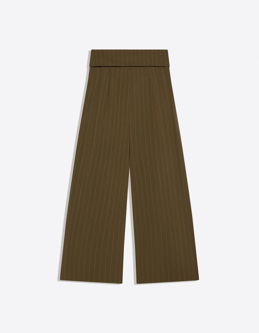 Yoinko - Hose mit Bundfalten und Umschlag