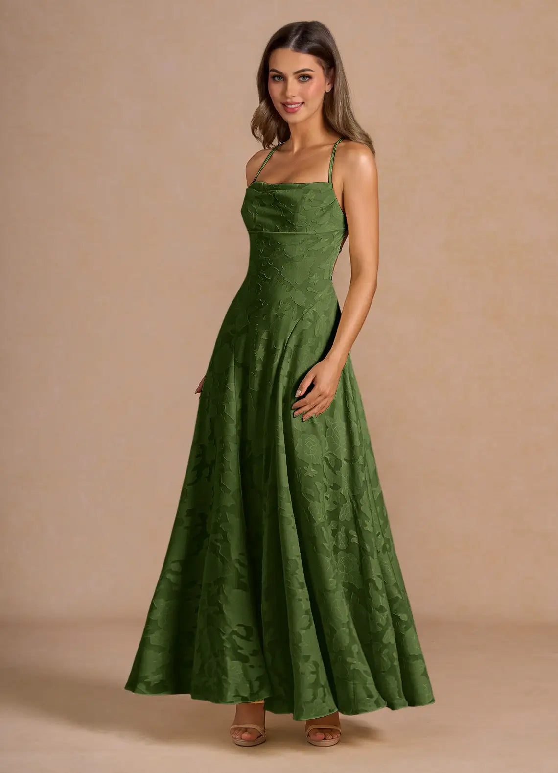 Yoinko - Kleid Irelia Olivgrün