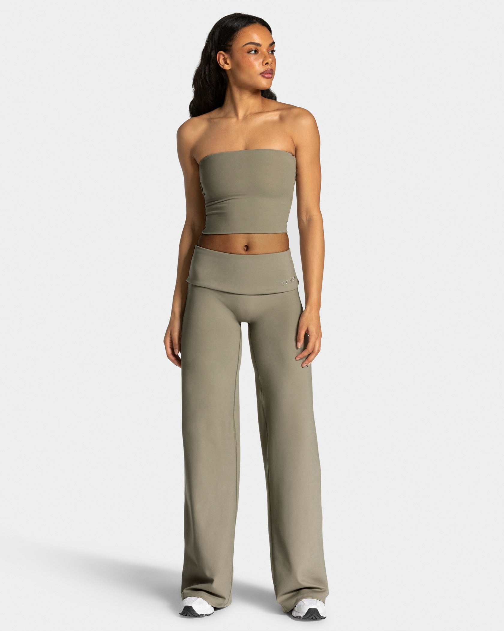 Yoinko - Fold Over Straight Leg Pants Tall