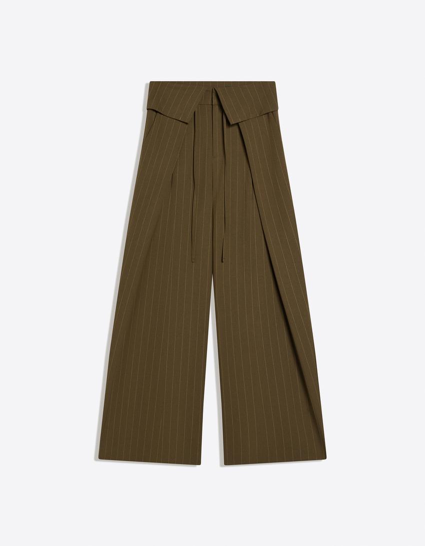 Yoinko - Hose mit Bundfalten und Umschlag